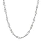 Sterling Silver Disco Chain Necklace, Women's, Size: 24, Grey