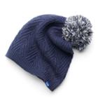 Women's Keds Cable-knit Pom Beanie, Blue (navy)