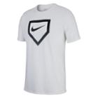 Men's Nike Home Plate Tee, Size: Small, White