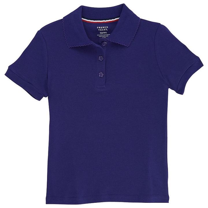 Girls 4-20 & Plus Size French Toast School Uniform Solid Polo, Size: 18-20 Plus, Purple