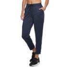 Women's Tek Gear&reg; Zipper Ankle Pants, Size: Large, Dark Blue