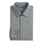 Men's Van Heusen Flex 3 Slim Fit 4-way Stretch Dress Shirt, Size: Xl-36/37, Med Grey