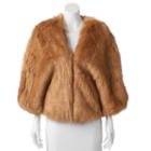 Lenore By La Regale Faux-fur Capelet, Women's, Size: M-l, Brown