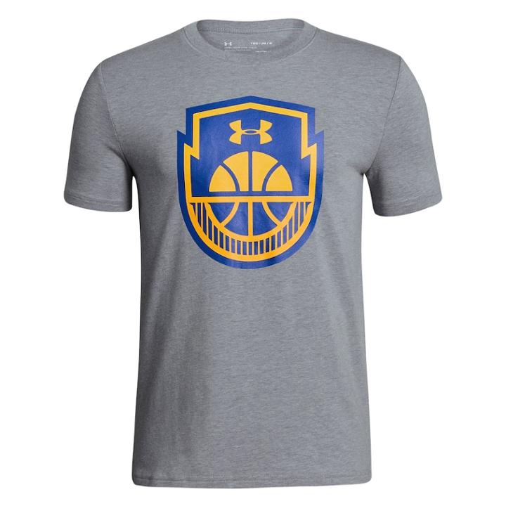 Boys 8-20 Under Armour Basketball Icon Tee, Size: Small, Med Grey