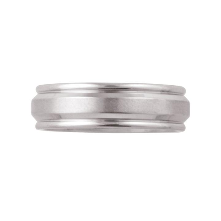 Lovemark Stainless Steel Men's Wedding Band, Size: 10.50, Grey