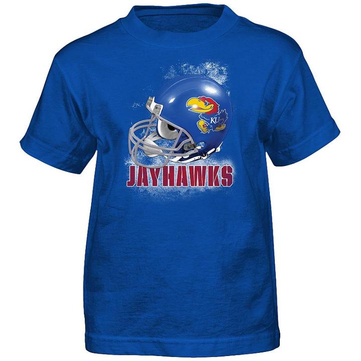Boys 4-7 Kansas Jayhawks Helmet Tee, Boy's, Size: M(5/6), Blue