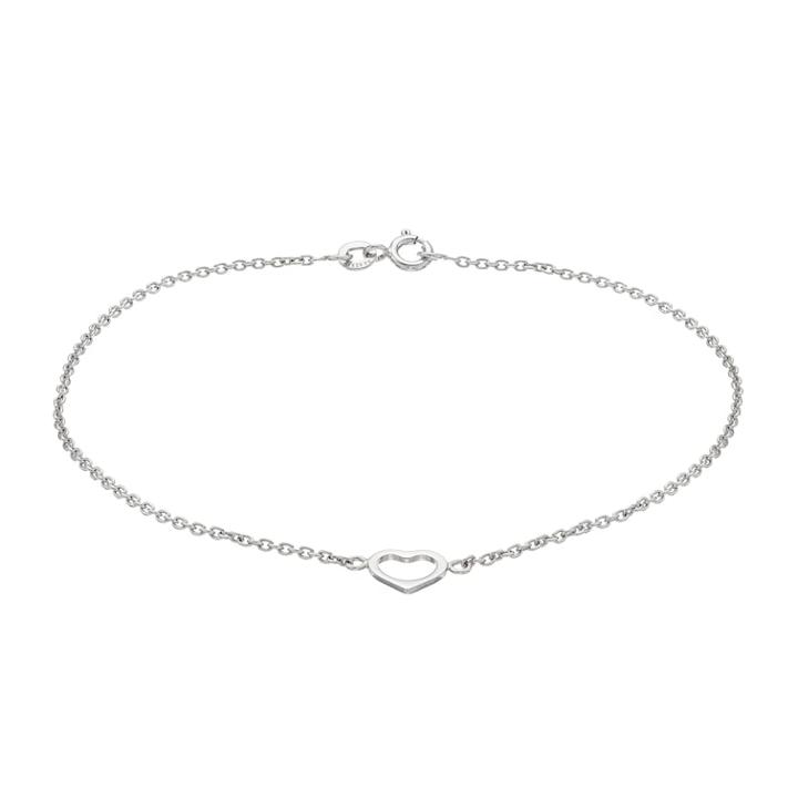 Sterling Summer Heart Charm Anklet, Women's, Size: 9, Silver