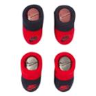 Baby Boy Nike 2-pack Red & Gray Booties