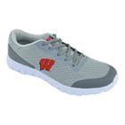Men's Wisconsin Badgers Easy Mover Athletic Tennis Shoes, Size: 9, Grey