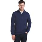 Big & Tall Van Heusen Flex Classic-fit Stretch Fleece Quarter-zip Pullover, Men's, Size: L Tall, Blue Other