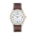 Armitron Men's Two Tone Leather Watch - 20/5126svttbn, Brown