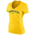 Women's Nike Oregon Ducks Arch Tee, Size: Large, Yellow