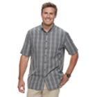 Big & Tall Croft & Barrow&reg; Regular-fit Microfiber Woven Easy-care Button-down Shirt, Men's, Size: 2xb, Dark Grey