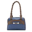 Rosetti Twist-it-up Two-tone Satchel, Women's, Blue (navy)