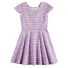 Girls 4-10 Jumping Beans&reg; Print Skater Dress, Size: 7, Brt Purple