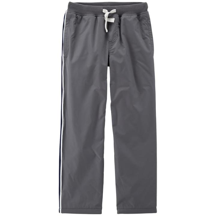 Boys 4-12 Carter's Matte Woven Athletic Pants, Size: 7, Grey