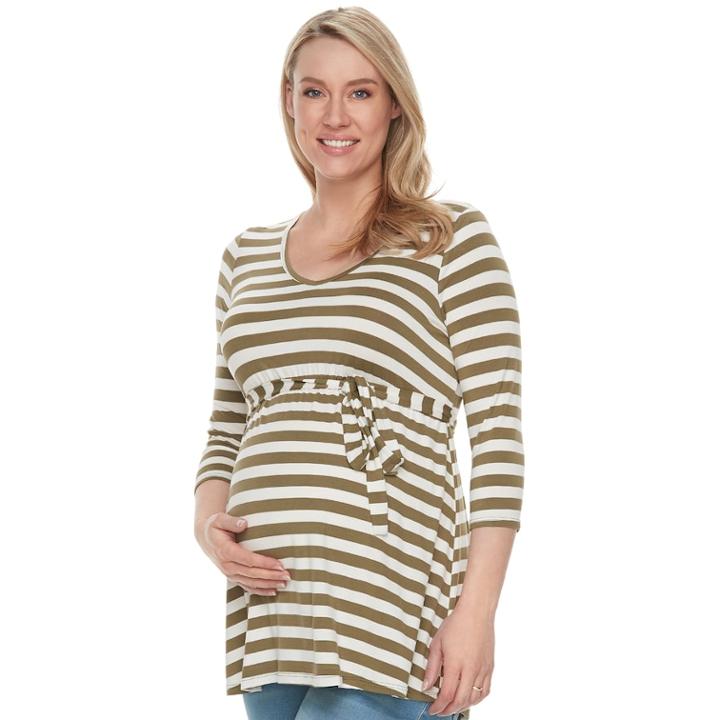 Maternity A:glow Tunic, Women's, Size: S-mat, Med Green