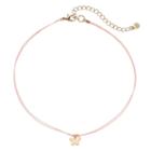 Lc Lauren Conrad Butterfly Charm Pink Choker Necklace, Women's