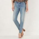 Women's Lc Lauren Conrad Feel Good Midrise Skinny Jeans, Size: 4 T/l, Dark Blue