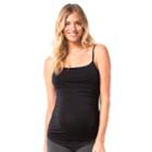 Maternity Pip & Vine By Rosie Pope Ruched Camisole, Women's, Size: Xl-mat, Black