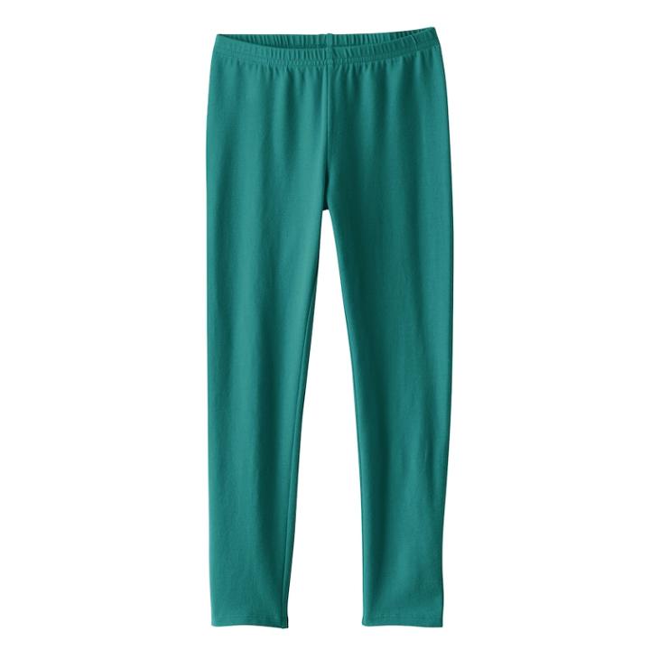 Girls 4-10 Jumping Beans&reg; Long Solid Leggings, Size: 7, Lt Green