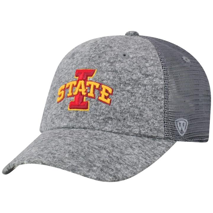 Adult Top Of The World Iowa State Cyclones Fragment Adjustable Cap, Men's, Med Grey