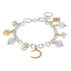 Star, Moon & Compass Charm Toggle Bracelet, Women's, Grey