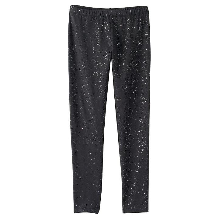 Girls 7-16 & Plus Size So&reg; Allover Glitter Leggings, Girl's, Size: 20 1/2, Oxford