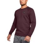 Men's Under Armour Rival Fleece Crew Fleece, Size: Medium, Red