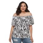 Plus Size Jennifer Lopez Foiled Crop Bomber Jacket, Women's, Size: 2xl, White Oth