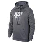 Men's Nike Just Do It Therma Hoodie, Size: Xl, Grey Other