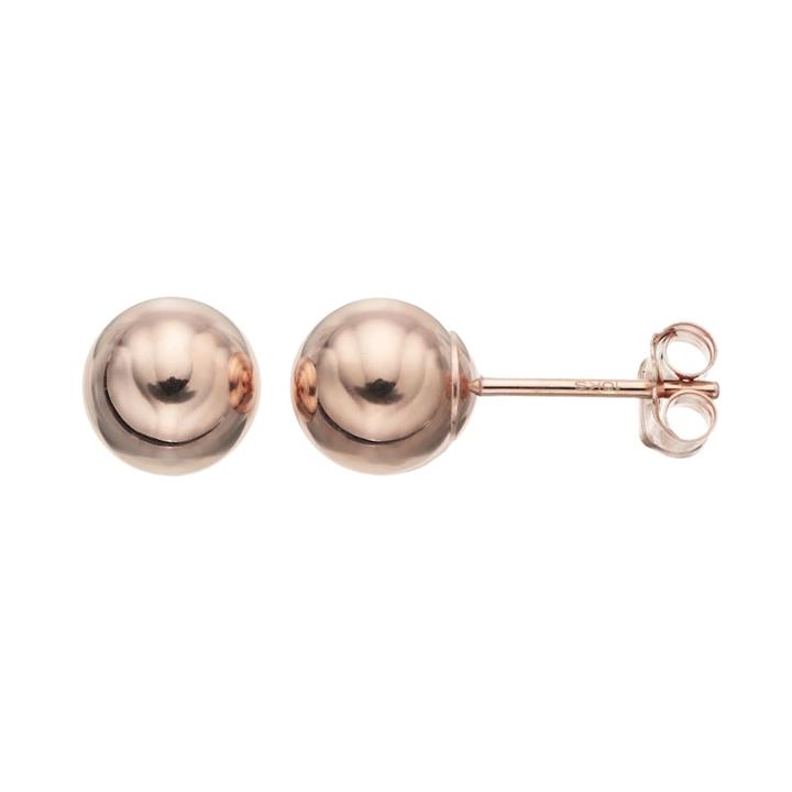 Taylor Grace 10k Rose Gold Ball Stud Earrings, Women's, Pink