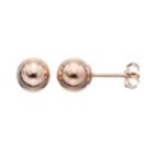 Taylor Grace 10k Rose Gold Ball Stud Earrings, Women's, Pink