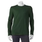 Big & Tall Croft & Barrow&reg; Classic-fit Ribbed Crewneck Tee, Men's, Size: Xl Tall, Dark Green