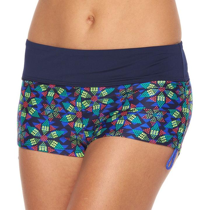 Women's Tyr Della Boyshort Bottoms, Size: Xs, Blue (navy)