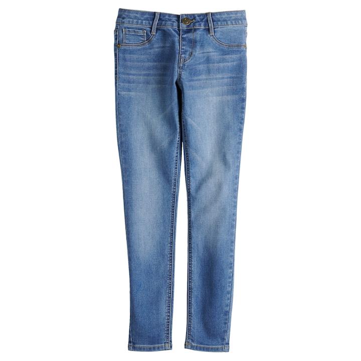 Girls 7-16 & Plus Size So&reg; Constructed Jeggings, Size: 8, Med Blue