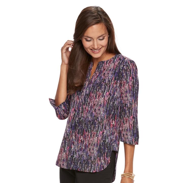 Women's Dana Buchman Seamed Top, Size: Small, Pink