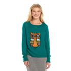Women's Woolrich Graphic Sweater, Size: Large, Turquoise/blue (turq/aqua)