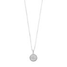 Sterling Silver 1/4 Carat T.w. Diamond Circle Pendant Necklace, Women's, Size: 18, White