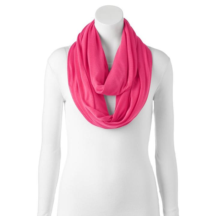Calling The People Jersey Infinity Scarf, Women's, Pink