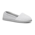 Women's Dearfoams Mini Stripe A-line Slippers, Size: Small, Dark Grey