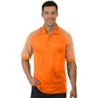 Men's Antigua Engage Regular-fit Colorblock Performance Golf Polo, Size: Xl, Brt Orange