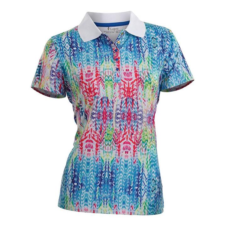 Plus Size Nancy Lopez Birdie Short Sleeve Golf Polo, Women's, Size: 3xl, White