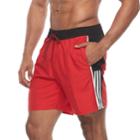 Men's Adidas Vibe 2.0 Microfiber Volley Shorts, Size: Large, Red