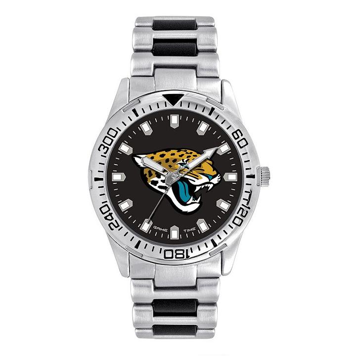 Men's Game Time Jacksonville Jaguars Heavy Hitter Watch, Silver