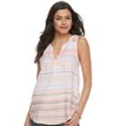 Women's Sonoma Goods For Life&trade; Printed Tank, Size: Xxl, Med Pink