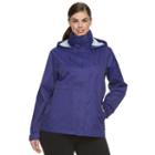 Plus Size Columbia Spring Run Hooded Short Trench Jacket, Women's, Size: 1xl, Blue Other
