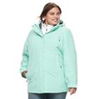 Plus Size Zeroxposur Darlene Hooded 3-in-1 Stretch Systems Jacket, Women's, Size: 3xl, Green Oth