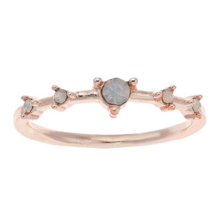 Lc Lauren Conrad Simulated Blue Opal Ring, Women's, Size: 7, Light Pink