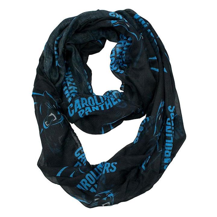 Carolina Panthers Sheer Infinity Scarf, Women's, Black